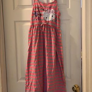 Long striped hello kitty dress